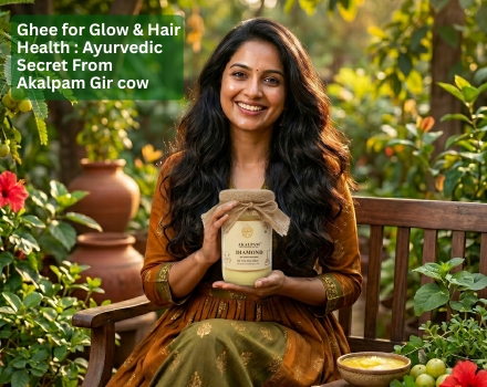 Ghee for Skin Glow & Hair Health: Ayurvedic Secret from AKALPAM Gir Cows