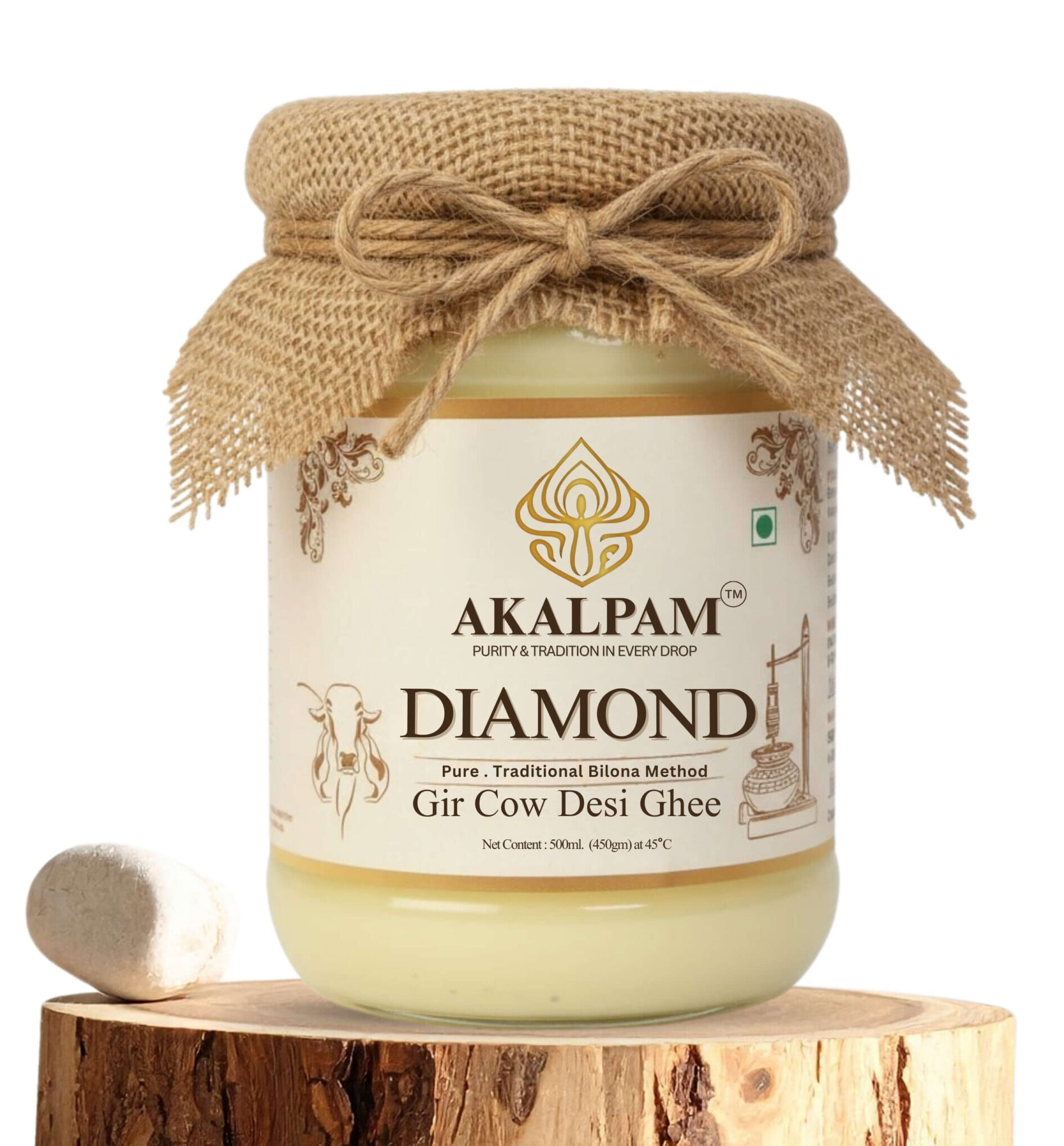Akalpam Diamond Gir Cow Desi Ghee 500 ML