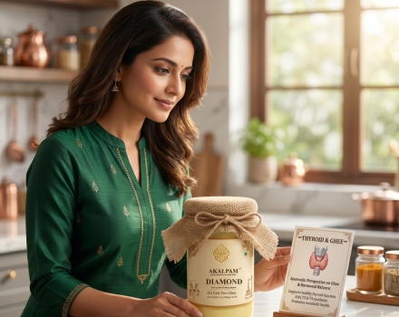 Thyroid & Ghee: Why AKALPAM Diamond Gir Cow Ghee is Doctor-Recommended for Women
