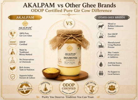 Akalpam vs Other Ghee Brands – ODOP Certified Pure Gir Cow Difference