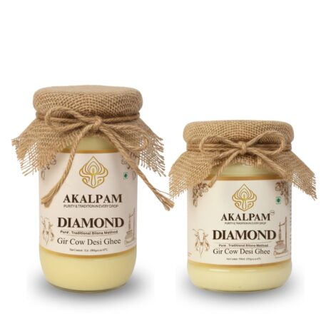 Diamond Gir Cow Ghee Combo (1L + 0.5L)
