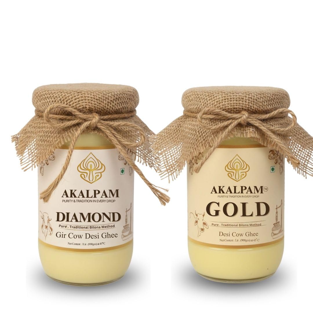 Diamond 1L and Gold 1L Desi Ghee Combo
