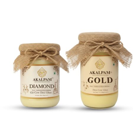 Diamond Gir Cow Ghee 500ml & Gold Desi Cow Ghee 1L Combo